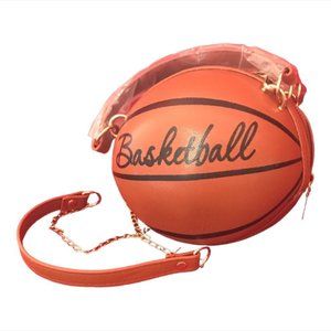 Brown Basket Ball Bag